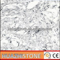 flower shape with blak and white strike artificial marble countertop